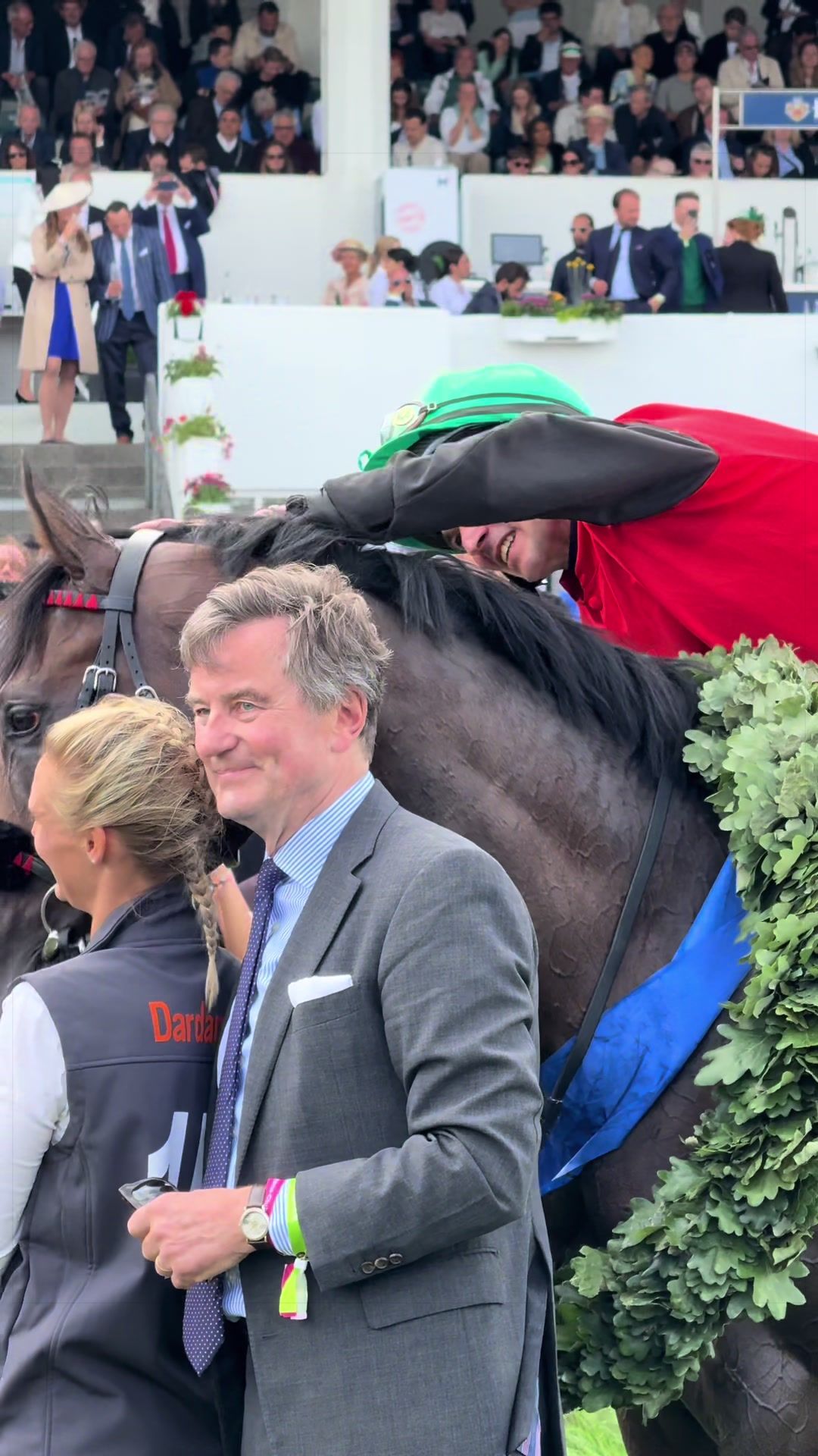 EMOTIONS OF DERBYWINNER @Hamburger Renn-Club e.V @Thorsten Castle @Deutscher Galopp